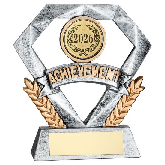 Trophy Distributors - Pew|gold Achievement Mini Diamond With Plate (1in ...