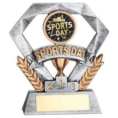 Picture of Pew~gold Sports Day Mini Diamond With Plate (1in Cen)