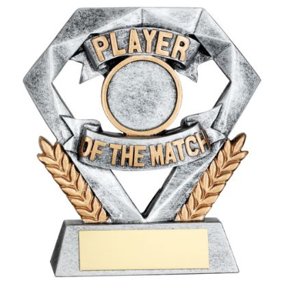 Picture of Pew~gold Player Of The Match Mini Diamond With Plate (1in Cen)