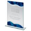 Picture of Xxx Jade Glass Rectangle Plaque With Silv|blue Detail (4mm Thick) - 7.25in