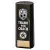 Picture of Black Plastic Filled Column Football Thank You Coach (1in Cen) - 7in