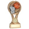 Picture of Brz|gold|pew Basketball Round Wreath On V Riser With Plate (1in Cen) - 5in
