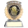 Picture of Pew|gold 5 Star Holder With Vinyl Netball Insert & Plate - 3.75in