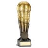 Picture of Gold|black Filled Plastic Football Net Column With Plate (1in Cen) - 9in