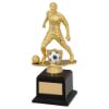 Picture of Gold|black Plastic Male Football Figure On Filled Base (1in Cen) - 7.5in