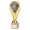 Picture of Gold Holder + Parents' Player Disc & Cream Marble Trophy (1in Cen) - 8.25in