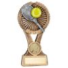 Picture of Brz|gold|pew Tennis Round Wreath On V Riser With Plate (1in Cen) - 6in