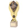 Picture of Gold Plastic Holder + Music Disc On Cream Marble Trophy (1in Cen) - 11in
