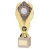 Picture of Gold Plastic Holder+longest Drive Disc On Cream Marble Trophy (1in Cen) - 11in