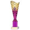 Picture of Gold|purple Plastic Titan Cup Assembled On Marble (1in Cen) - 11.75in
