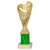 Picture of Gold|green Plastic Sabre Cup Assembled On Marble (1in Cen) - 10in