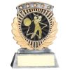 Picture of Pew|gold 5 Star Holder With Vinyl Cricket Batsman Insert & Plate - 3.75in