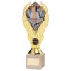 Picture of Gold Plastic Holder + First Disc On Cream Marble Trophy (1in Cen) - 10in