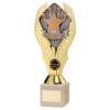Picture of Gold Plastic Holder + Runner Up Disc On Cream Marble Trophy (1in Cen) - 10in