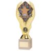 Picture of Gold Plastic Holder + Winner Disc On Cream Marble Trophy (1in Cen) - 7.75in