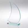 Picture of Jade Glass Sail Plaque (6mm Thick) - 7.25in