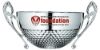 Picture of Silver Dimple Half Bowl With Handles - 5.5in      (Bowl Dia 200mm)